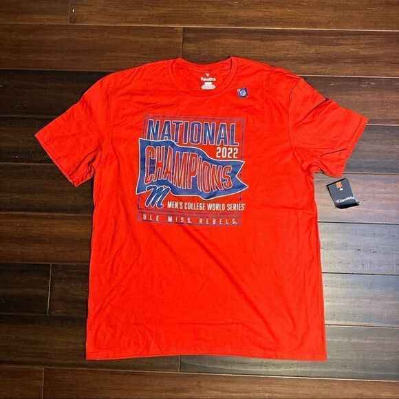 2022 Ole Miss Men’s World Series T-Shirt - Picture 1 of 5